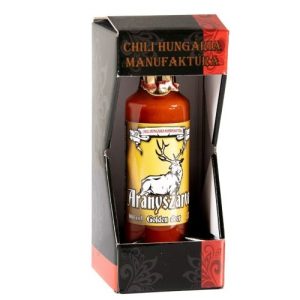 Aranyszarvas chili szósz díszdobozban 100ml- Chili Hungária