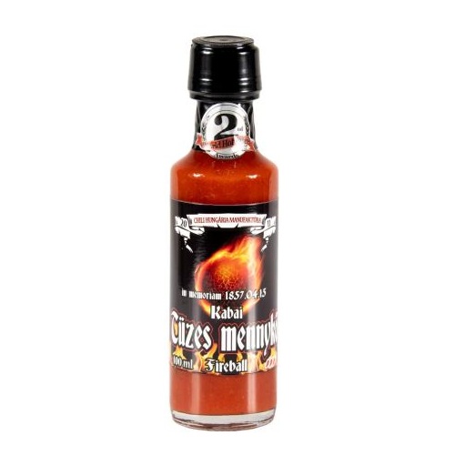 Tüzes Mennykő Chili Szósz 100ml – Díjnyertes Gyömbéres Habanero Chili Szósz a Chili Hungáriától