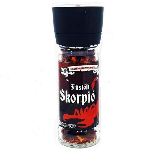 Füstölt Trinidad Scorpion Moruga üveg malomban